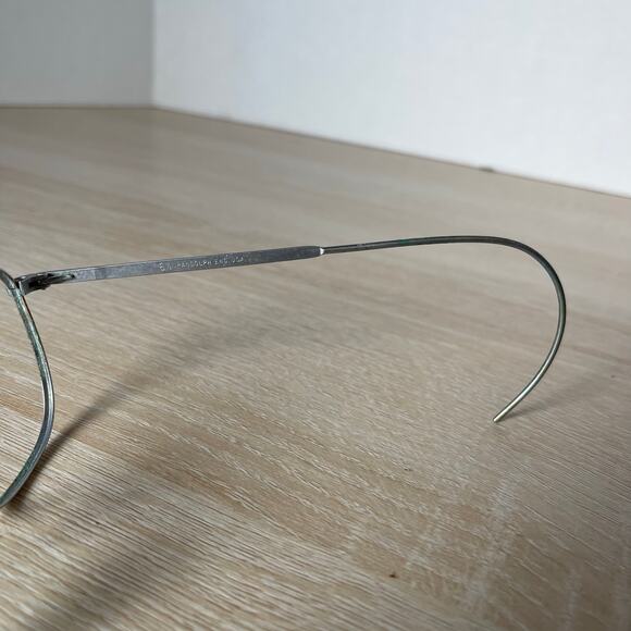 Vintage Randolph Engineering 6 1/2 Sunglasses 52-20 Matte Chrome FRAMES ONLY - Picture 6 of 8